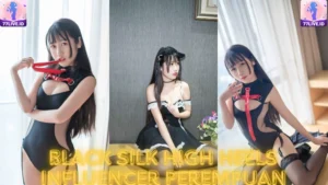 Read more about the article Black Silk High Heels Influencer Perempuan Indonesia Hot51